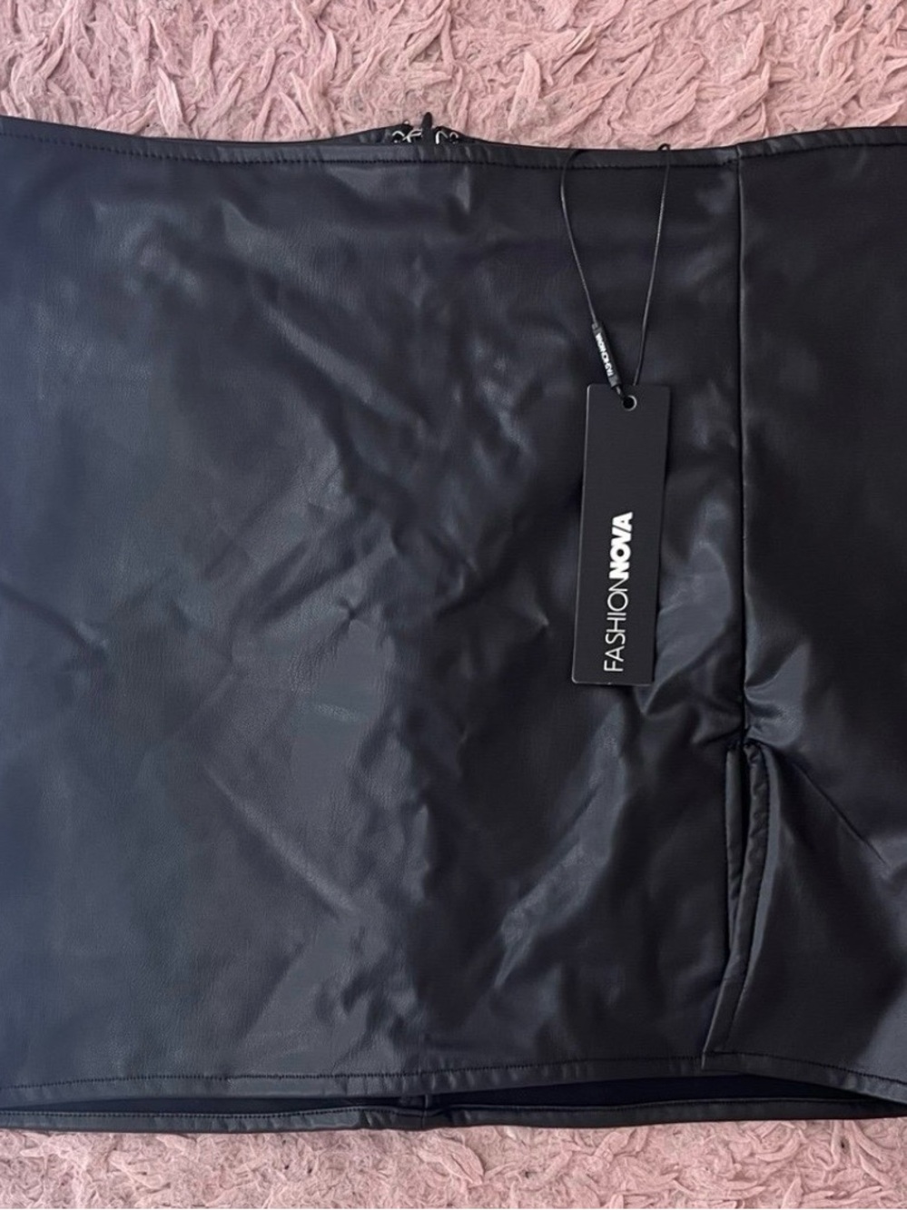 Woman’s leather skirt